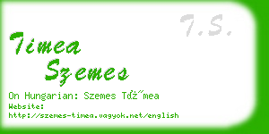 timea szemes business card